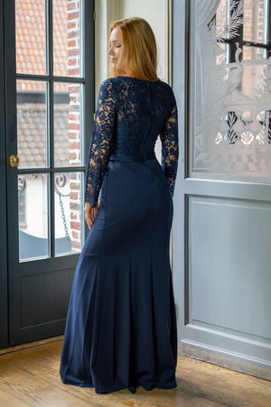 Lace Diva Dress - Navy