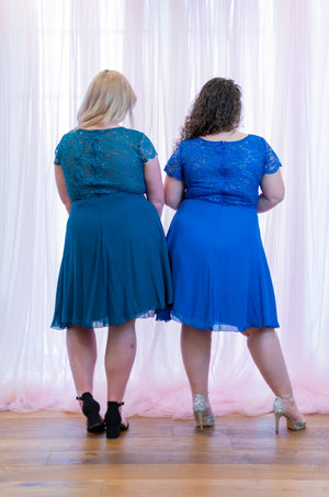 Twirl Dress - Oil Blue