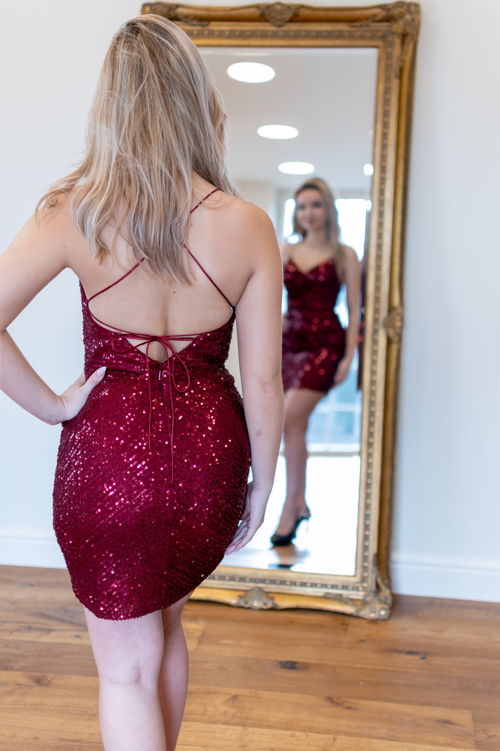 Dancing Diva Dress - Bordeaux