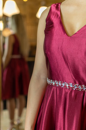 Girls Night Dress - Cherry Red (alleen online te koop, niet in de winkel)