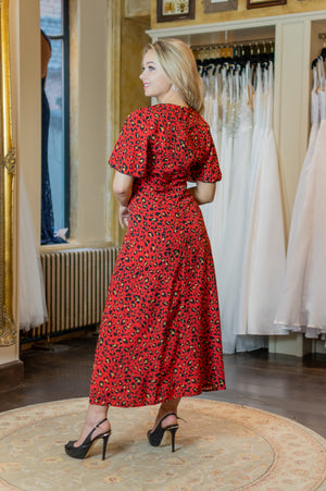 Dotty Dress - Red Leo (alleen online te koop, niet in de winkel)