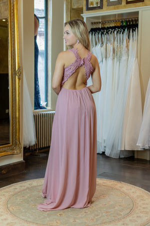Gorgeous Back Dress - Old Pink