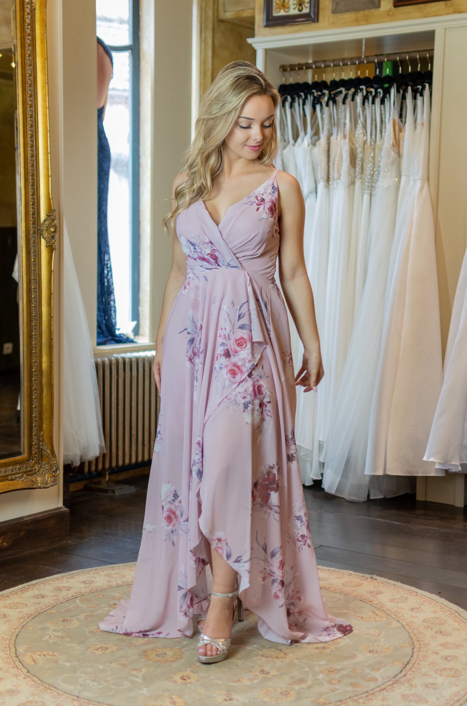 Wild Flower Dress - Old Pink