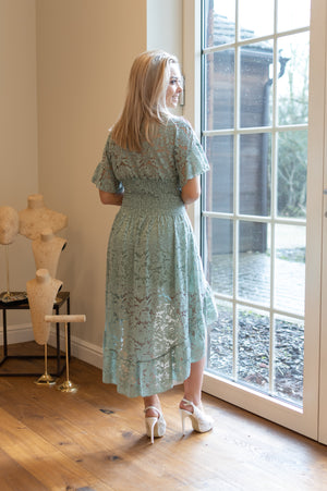 Romance Dress - Sage Green