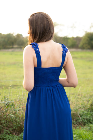 Catch The Bouquet Dress - Bright Blue