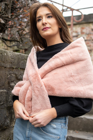 Teddy Scarf - Blush