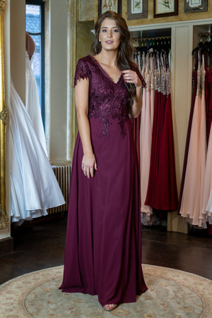 Dancing Queen Dress - Bordeaux