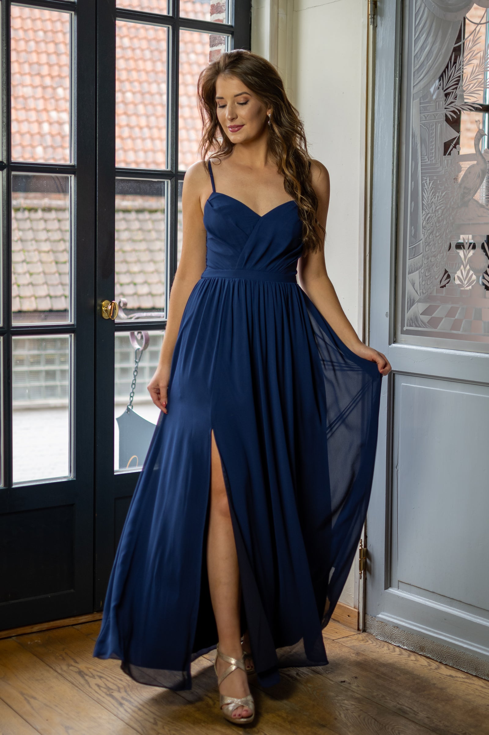 Fall In Love Dress - Navy