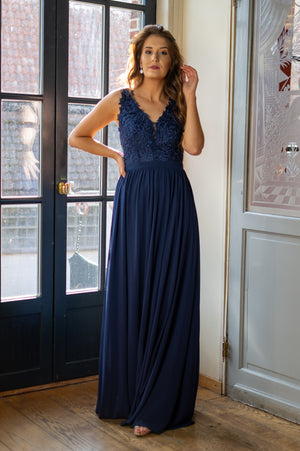 Beauty Queen Dress - Navy