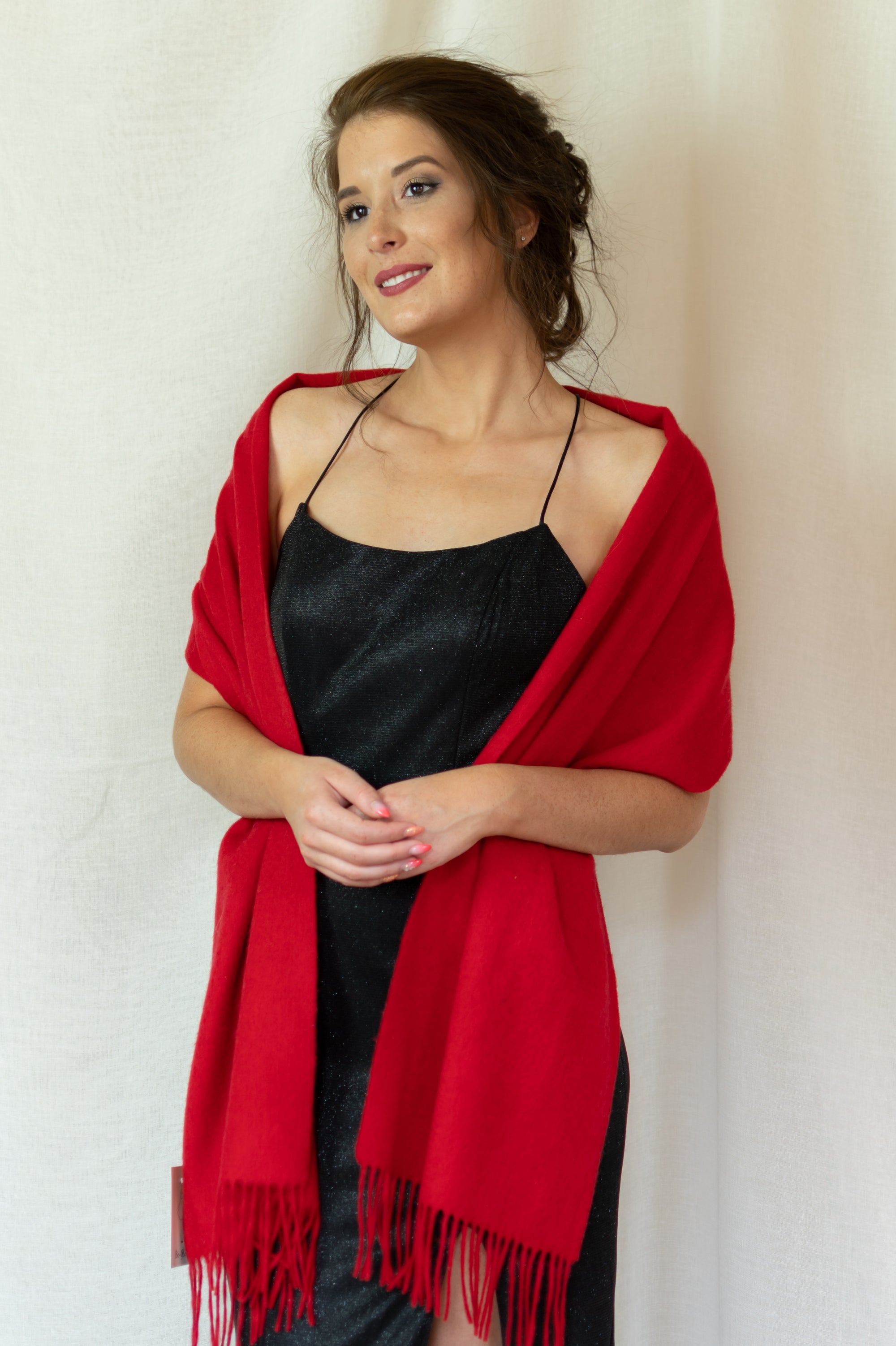 Wrap Around Sjaal - Red