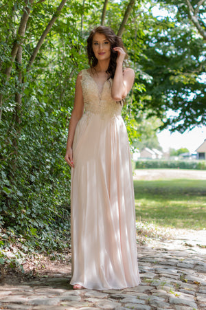 Romantic Lace Dress - Champagne