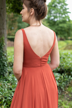 Picture Perfect Dress - Rust