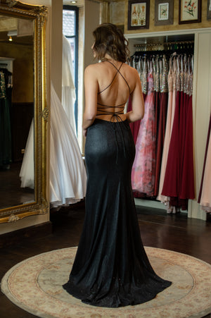 Runway Dress - Shimmering Black