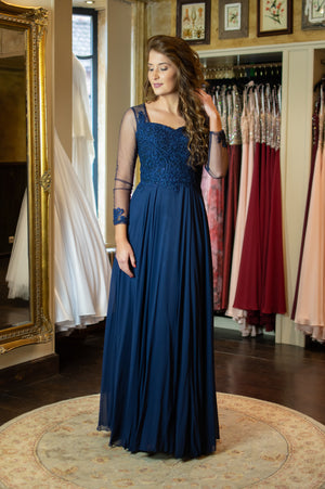 Soirée Dress - Navy