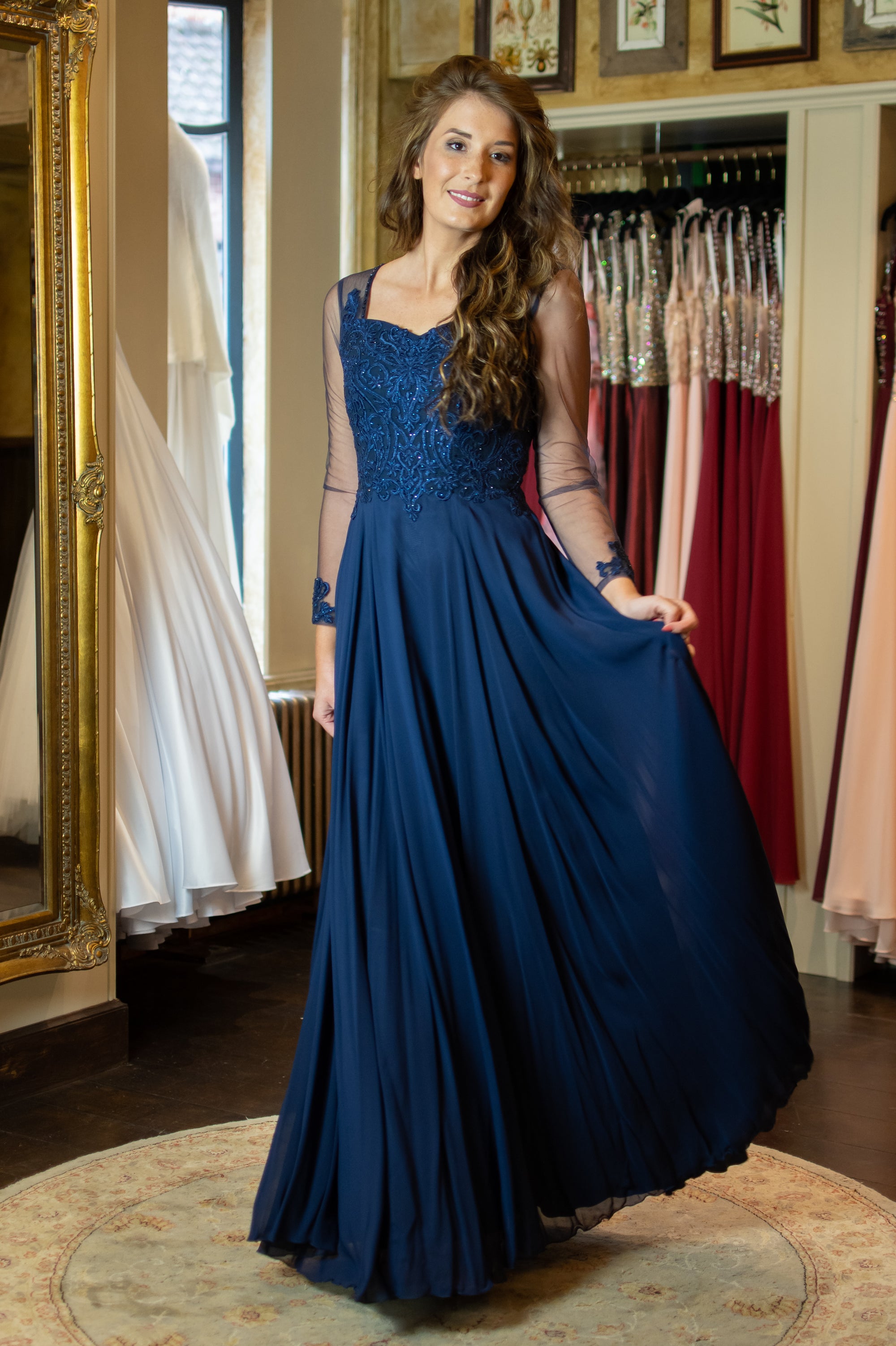 Soirée Dress - Navy