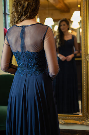 Soirée Dress - Navy