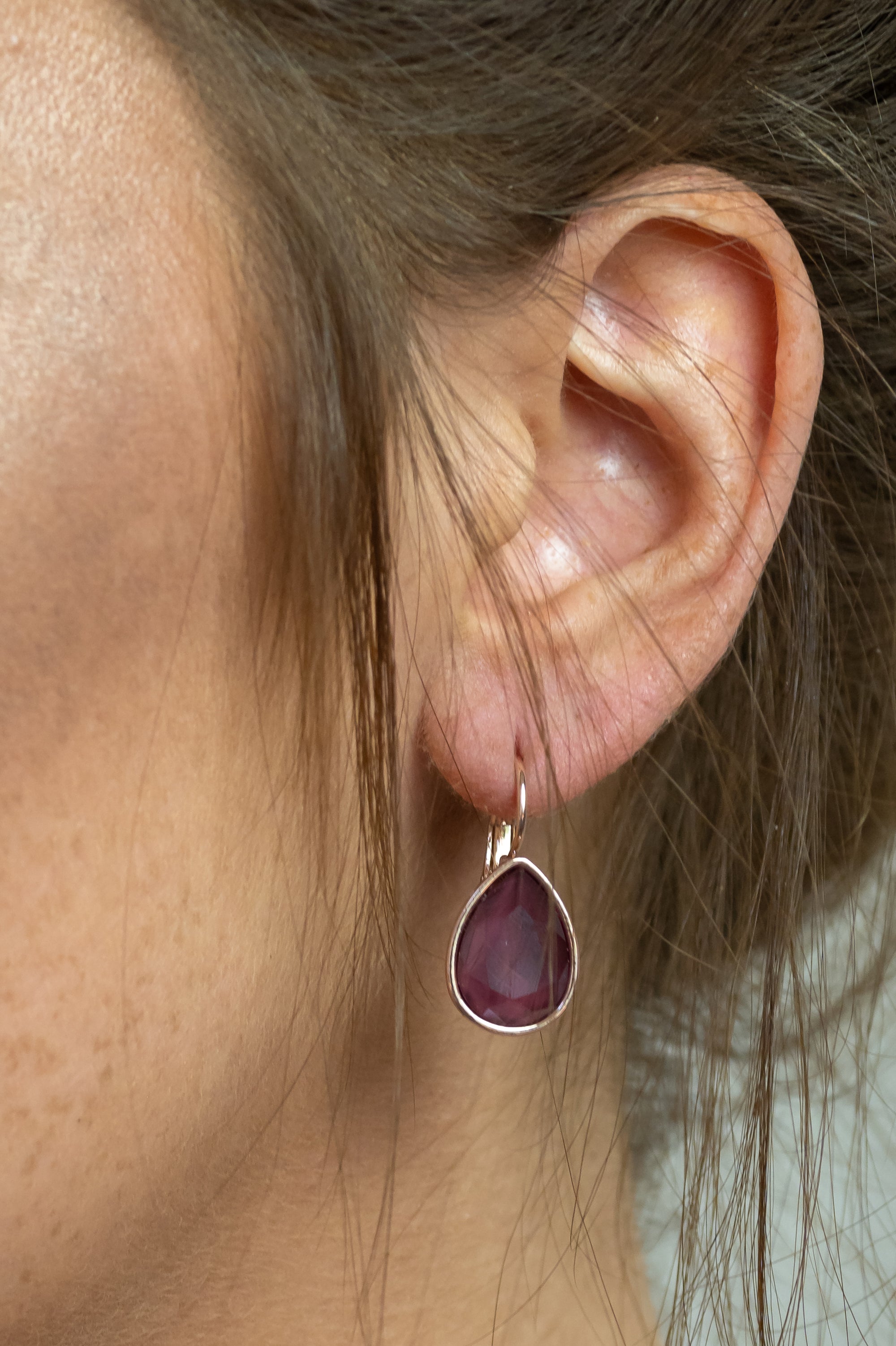 Elegance Earrings - Aubergine