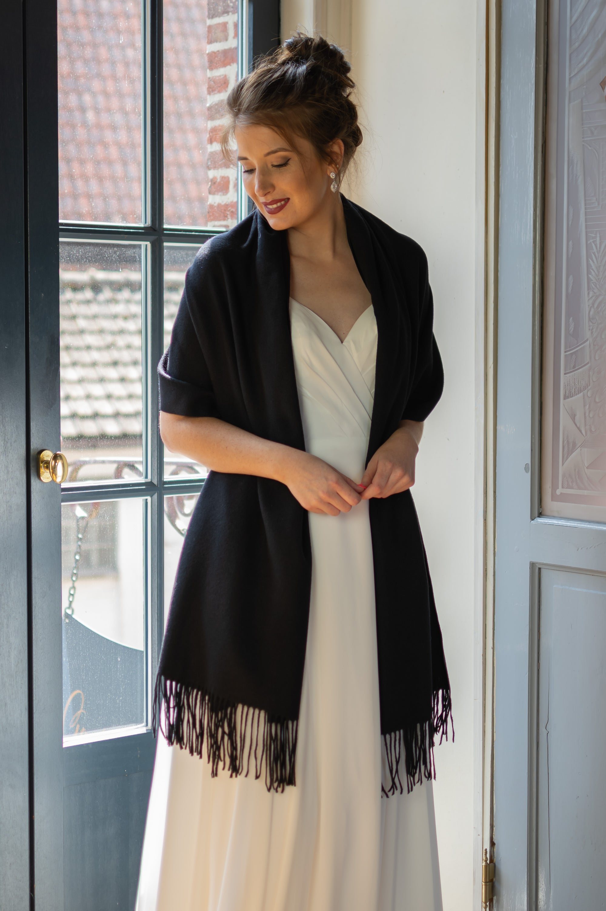 Wrap Around Sjaal - Black