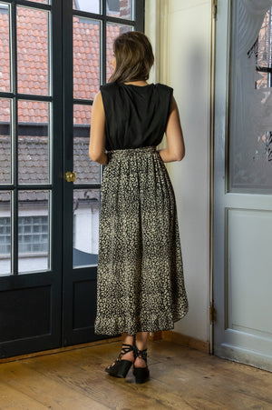 Animal Skirt - Black & Beige (alleen online te koop, niet in de winkel)