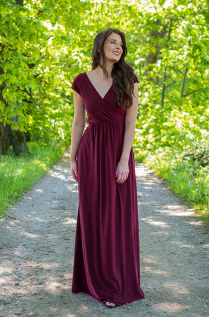 Flattering Dress - Bordeaux Queen Size