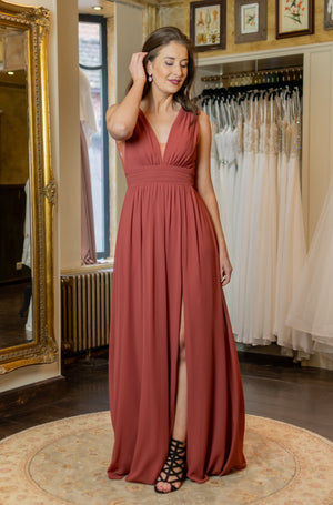 Goddess Dress - Rust