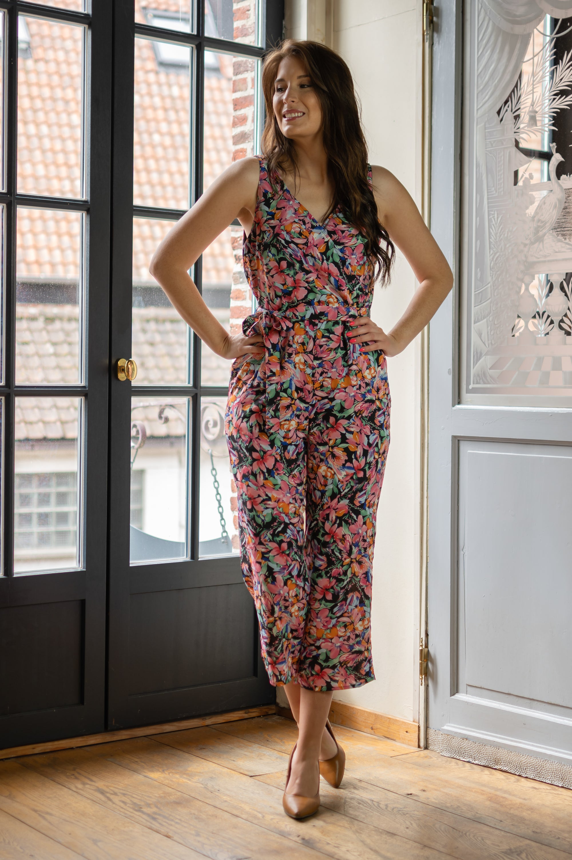 Snazzy Jumpsuit - Pink Flowers ONLINE EXCLUSIVE